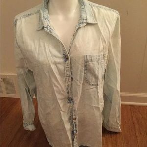 Denim button down shirt